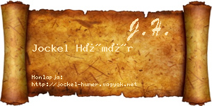 Jockel Hümér névjegykártya